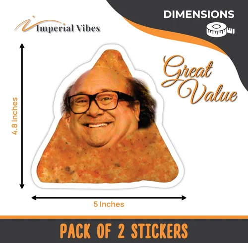 Miniatura 2 de IMPERIAL VIBES Adhesivo Danny Dorito – Calcomanía divertida de vinilo para coche, camión y camioneta – Extraíble