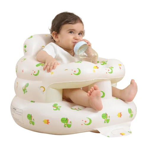 Miniatura 8 de AGITVPS Asiento de bebé inflable mejorado con bandeja para bebés de 3 a 36 meses, asiento de bumbo con bomba de aire integrada con bandeja, silla