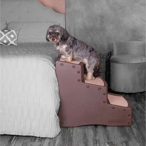 Miniatura 10 de Pet Gear, Escalera para Perros de 3 Peldaños; Perros y Gatos., Chocolate