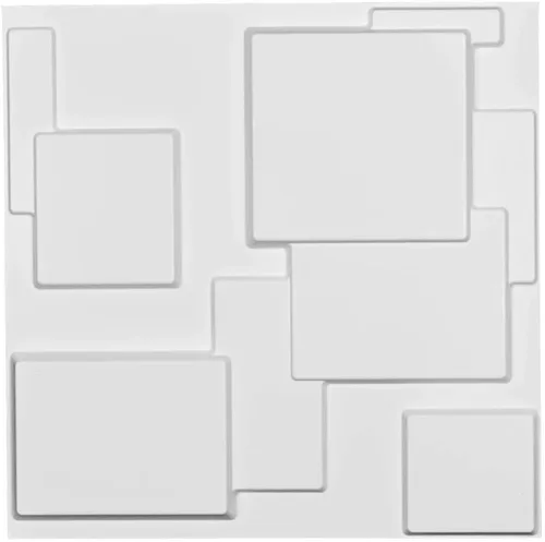 Miniatura 2 de Ekena Millwork WP20X20GOWH 19 5/8 pulgadas de ancho x 19 5/8 pulgadas de alto Gomez EnduraWall Decorativo 3D Panel de pared cubre 2.67 pies