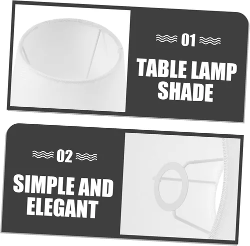 Miniatura 8 de Pantalla Cubierta de lámpara de mesa, cubierta de la lámpara de barril, pantallas de lámpara de interior, cubierta de luz de tambor, pantalla