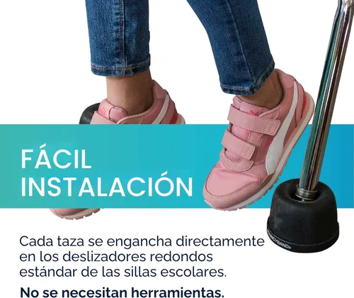 Miniatura 6 de Bouncyband Wiggle Wobble - Transforma una silla escolar estándar en una silla tambaleante - Las patas de silla para el aula ayudan a mejorar