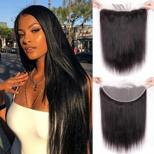 Miniatura 11 de Cabello humano lacio con cierre de encaje 4x4, cierre de encaje HD, 14 pulgadas, cabello virgen brasileño sin procesar, cierre de parte libre