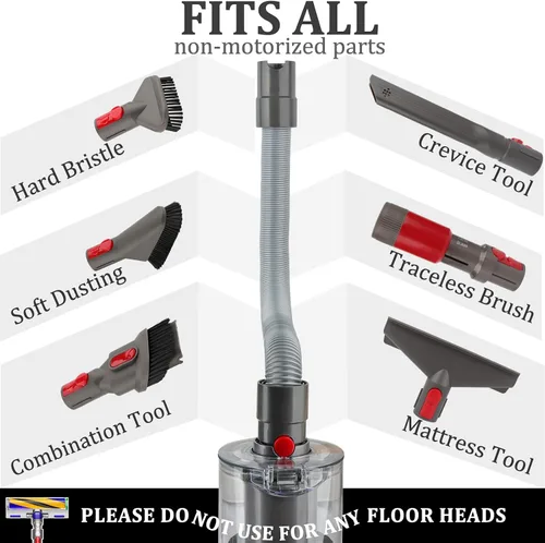 Miniatura 3 de Fullclean Accesorio de manguera de extensión flexible compatible con Dyson V15 V15s Gen5 V12 V11 V10 V9 V8 V7, accesorios de aspiradora, piezas