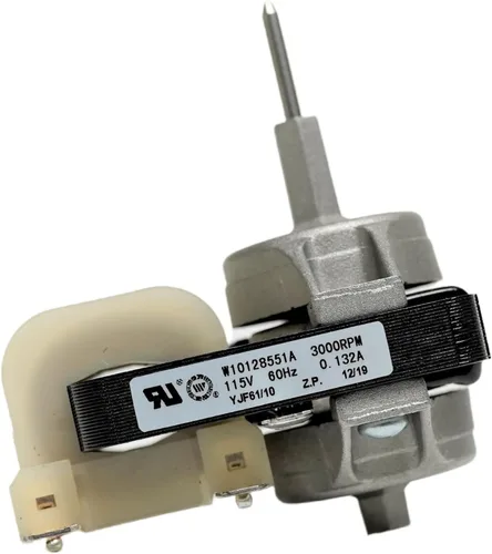 Motor del ventilador del evaporador del congelador W10128551 compatible con el refrigerador Whirlpool Maytag, reemplaza WPW10128551, 10449515,