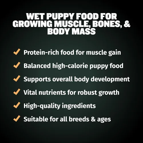 Miniatura 8 de Bully Max Wet Puppy Food - Alimento suave para perros con alto contenido de proteínas, deshidratado y fresco al instante, con pollo, crecimiento