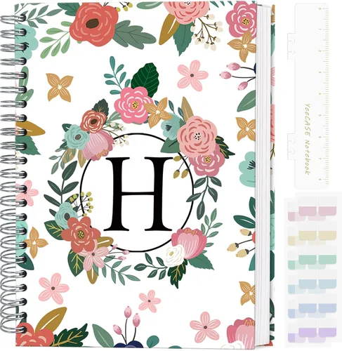 Miniatura 11 de Cuaderno en espiral de tapa dura de 5.7 x 8 pulgadas, 120 páginas para mujeres y hombres, cuadernos A5 con rayas universitarias, bonito diario