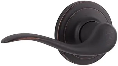 Miniatura 16 de Kwikset Tustin Manija de Puerta de Paso Interior, Palanca para Puertas de Armario y Pasillo, Palanca de Manija Reversible Sin Bloqueo, Bronce Bronce