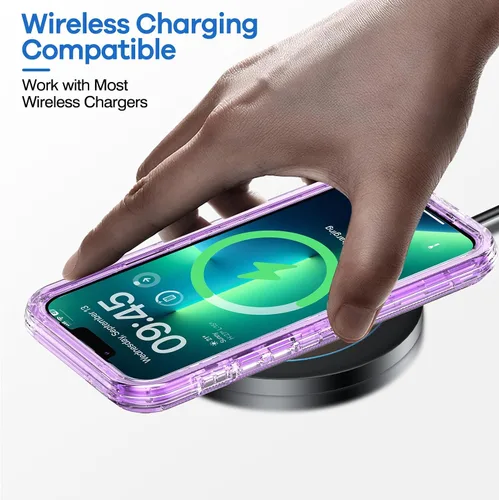 Miniatura 6 de ORIbox - Funda compatible con iPhone 13 Pro Max y 12 Pro Max, resistente a los golpes, anticaídas, transparente