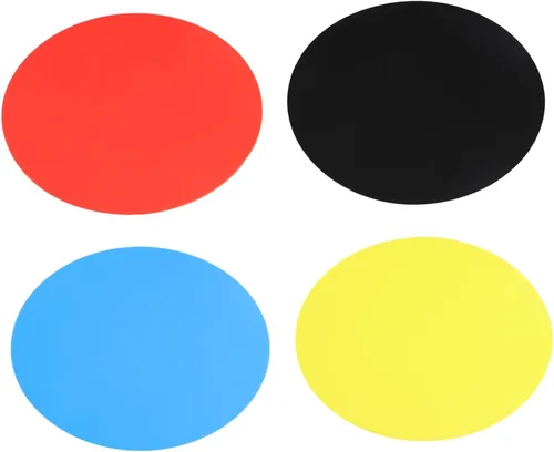 4 almohadillas de goma para frascos, pinzas de silicona multicolor para abridor de botellas, posavasos redondos antideslizantes para cocina,