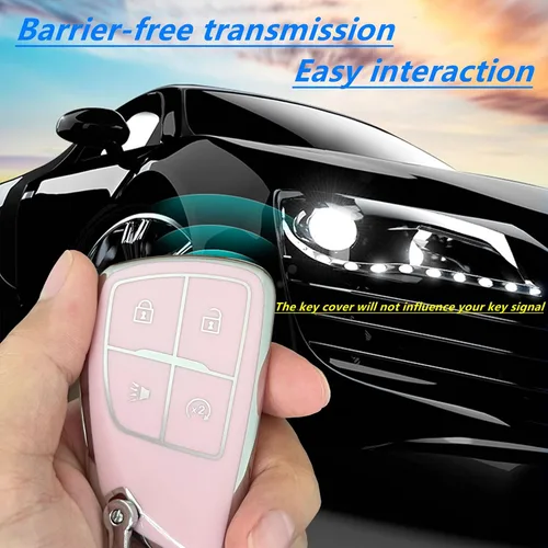 Miniatura 6 de para Funda de Llavero de Chevy Protector de Llave Compatible con 2021-2025 Chevy Tahoe Suburban GMC Yukon Denali Silverado Llaves Inteligentes