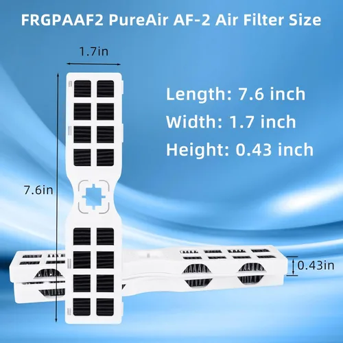 Miniatura 4 de FRGPAAF2 Raf-2 Filtro de aire para refrigerador Frigidaire Pure-Air AF2 Filtro de aire FRFS2823AF FRFS2823AS FRFS2823AW FRFN2823A GRFS2853AD