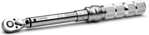 Capri Tools Llave dinamométrica industrial de 50-250 libras-pulgada, transmisión de 1/4"