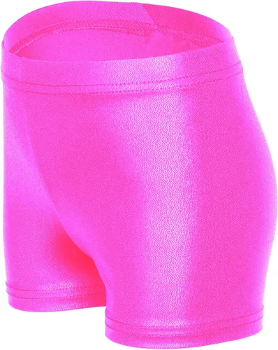 Miniatura 5 de iLover Pantalones cortos de gimnasia atlética para niñas de color sólido