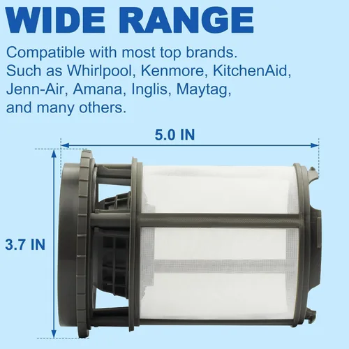 Miniatura 2 de 【Actualizado】 W10872845 Reemplazo de taza de filtro para bomba de lavavajillas Whirlpool Kenmore Whirlpool Amana Kitchenaid - Reemplaza 8579307