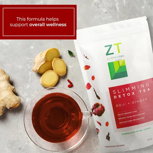 Miniatura 9 de Dr. Zisman ZT Slimming Tea Mezcla de desintoxicación Goji-Ginger Té de hierbas orgánico saludable para la limpieza, mejora tu metabolismo