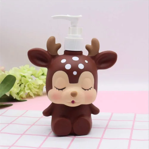 Miniatura 4 de Deer Duck - Loción con bomba de jabón de manos de animales de dibujos animados, jabón de manos, champú, dispensador de gel de ducha, adecuado