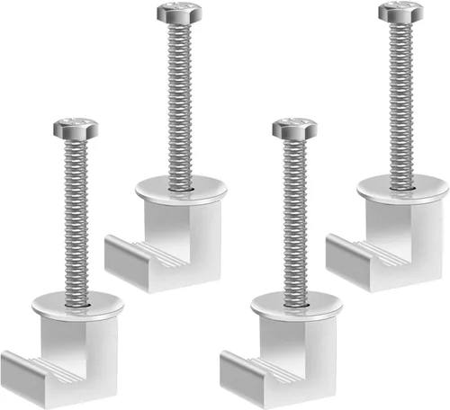 Juego de 4 kits de montaje universal para caja de herramientas de camión sin necesidad de perforación, aleación de aluminio que conecta firmemente