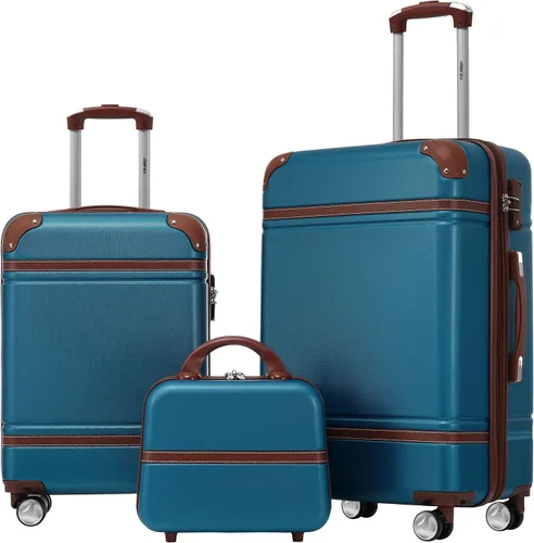 Miniatura 9 de Merax Equipaje, maleta extensible rígida con ruedas giratorias ligeras, Negro -, 40/48/52