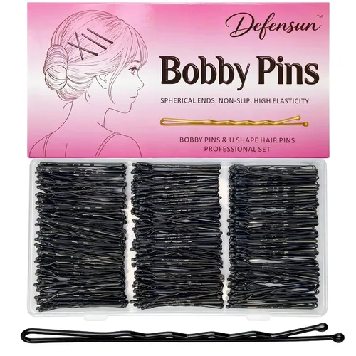 Miniatura 17 de Kit de 200 pines gruesos dorados y rubios, 150 horquillas para el cabello (2.2 pulgadas, 2.36 pulgadas, 2.75 pulgadas) + 50 pines en forma de U
