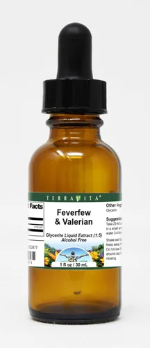Extracto líquido de glicerita de matricaria y valeriana (1:5) - Sin sabor (1 oz, ZIN: 522477)
