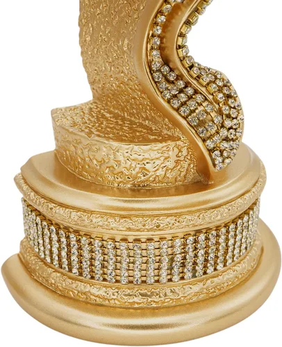 Miniatura 7 de Juego de 2 piezas de decoración de mesa de regalo islámico, sujetalibros árabe Allah Muhammad (oro, 4.3 x 8.7 in)