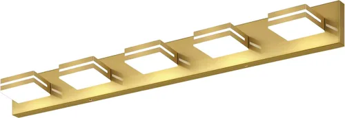 Miniatura 69 de SineRise - Lámpara LED para tocador de baño - Moderna lámpara de acrílico con acabado cromado para iluminación de pared sobre el espejo - 2 luces