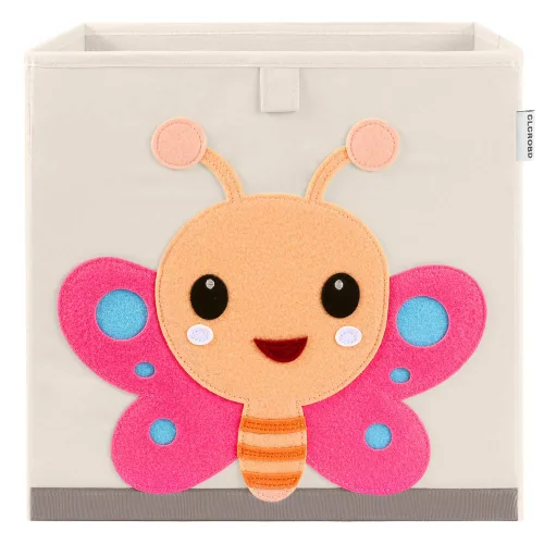 Miniatura 13 de Contenedores cúbicos plegables de tela para guardar juguetes de animales/Caja/Organizador para niños, 13 pulgadas (Tucán)
