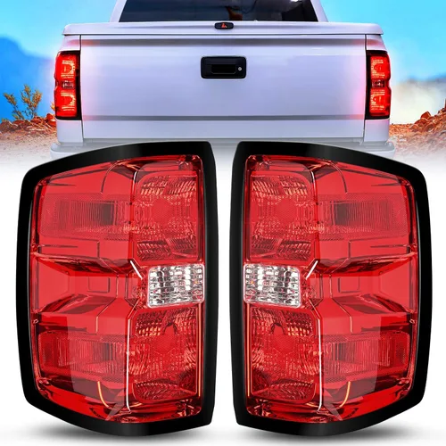 Ensamble de luz trasera Nilight Compatible con Chevy Silverado 1500 2014 2015 2016 2017 2018 2019, 2500 HD 3500 HD, GMC Sierra 3500HD 2015-2019,