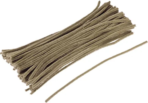 Miniatura 15 de MECCANIXITY Tallos de felpilla para limpiar pipas de 12 pulgadas para manualidades, manualidades, color beige, paquete de 100