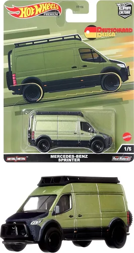 Hot Wheels Car Culture Circuit Legend, Vehículo Coleccionable Premium de Mercedes-Benz Sprinter Van a Escala 1:64, Diseño de Alemania, Fundido a