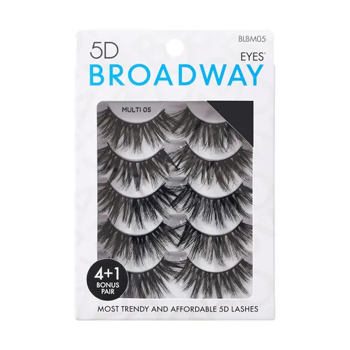 Miniatura 7 de Broadway - Juego de 5 pares de pestañas postizas de aspecto natural a dramático (11)