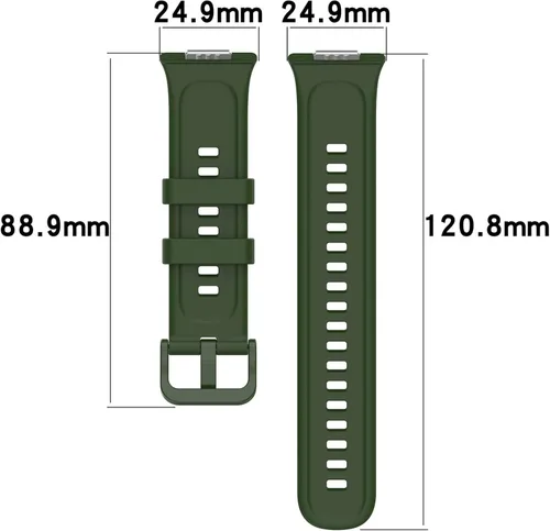 Miniatura 6 de Senter Correas de repuesto de goma suave de liberación rápida para Huawei Watch Fit 2 Smart Watch Blanco
