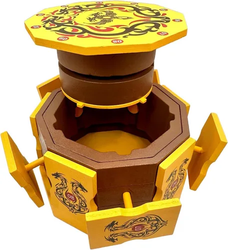 Miniatura 3 de Dragons Cave Safe Secret - Caja de rompecabezas con dinero y tarjetero de regalo en una caja de seguridad de madera IQ desafiante con compartimentos