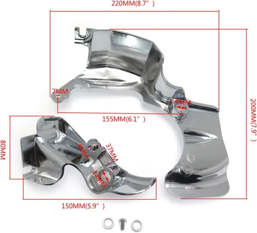 Miniatura 2 de Cubierta de la cubierta de transmisión para Harley Touring Electra Glide&Trikes 09-13 14 15 16 [P/N: MT441-002-CD]