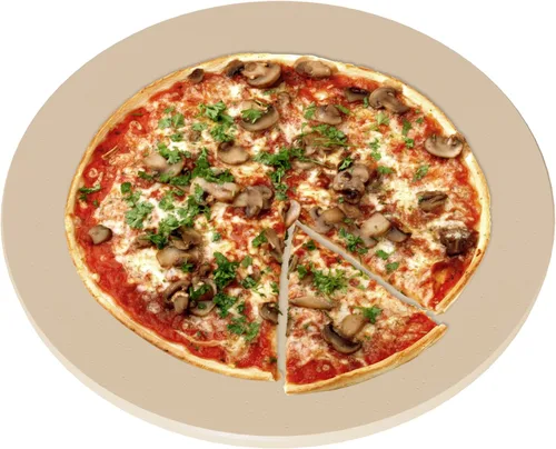 Miniatura 9 de Piedra redonda para pizza de 12 pulgadas para parrilla y horno, cocina al aire libre y barbacoa, piedra para hornear de cordierita con resistencia