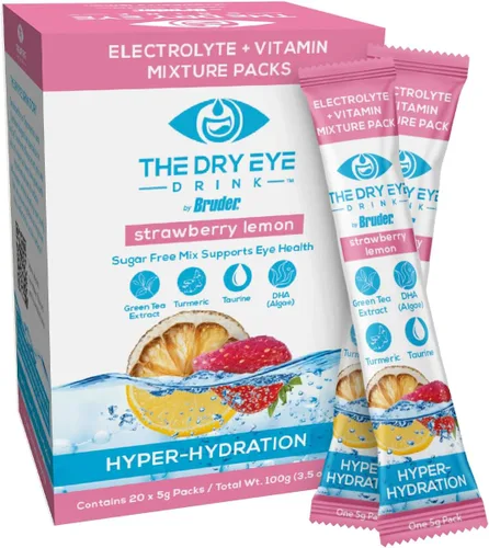 Miniatura 6 de l Hidratación definitiva para ojos secos l Paquetes de electrolitos en polvo sin azúcar l Mezclado con vitaminas, té verde, cúrcuma, taurina y DHA l