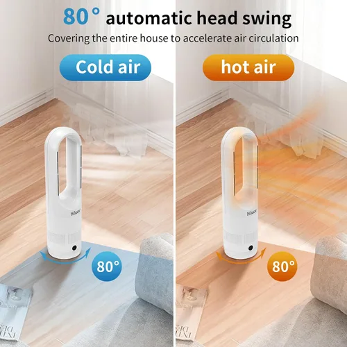 Miniatura 4 de Hiluce Ventilador sin aspas de 22" para dormitorio con control remoto