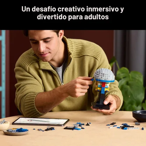 Miniatura 3 de LEGO Casco de Star Wars Jango Fett, kit de modelo de bricolaje para adultos a partir de 18 años, juego de construcción coleccionable, idea