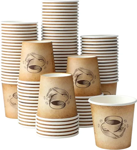 Miniatura 9 de Clawsoff Paquete de 200 tazas de café de 10 onzas, tazas de papel desechables para bebidas calientes/frías, para oficina, hogar, tienda, evento