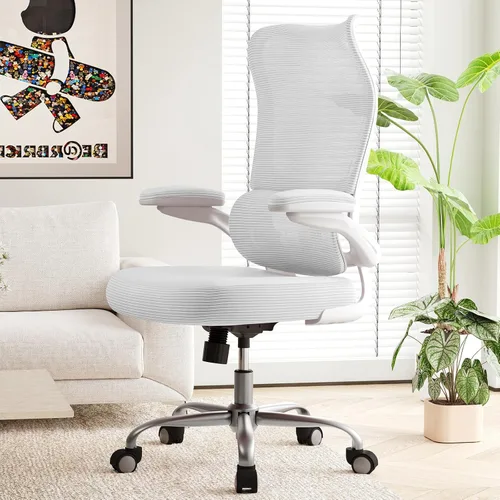 TRALT Silla de Oficina Ergonómica - Silla de Escritorio con Respaldo Alto Ondulado Soporte Lumbar Ajustable Silla de Computadora - Sillas Gaming