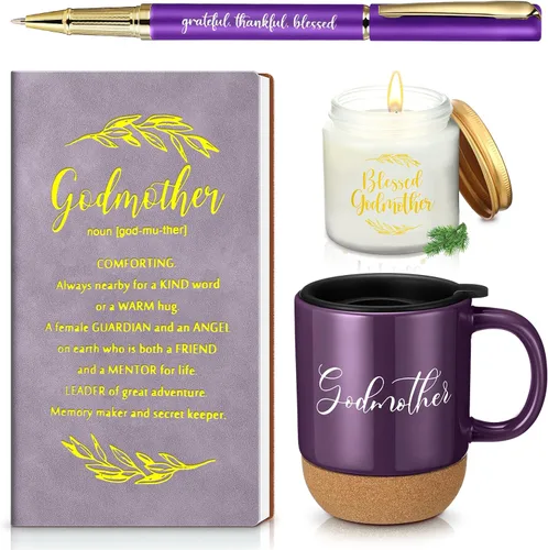 Miniatura 8 de Hushee 4 piezas de regalos cristianos para hombres, taza de café del hombre de Dios, diario de oración, vela perfumada, bolígrafo bíblico, regalos