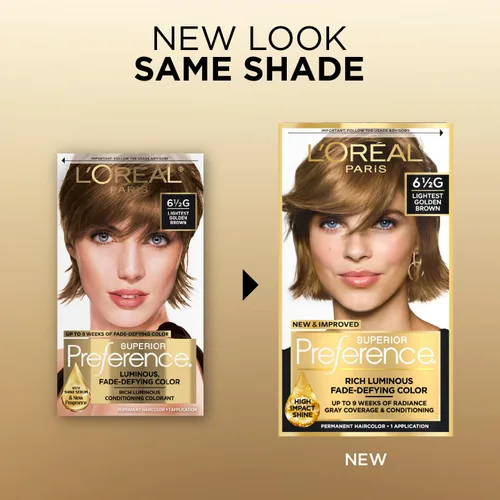 Miniatura 13 de L'Oreal Paris Superior Preference - Tinte permanente luminoso que desafía la decoloración, tinte para el cabello hasta 9 semanas de resplandor, 09