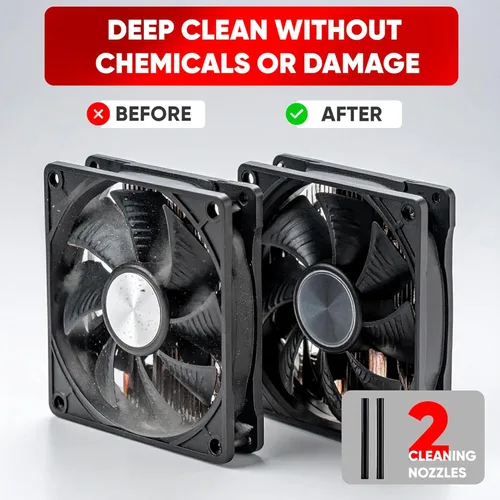 Miniatura 6 de Canless Air System O2 Hurricane Industrial, plumero de aire recargable resistente, limpiador inalámbrico de más de 220 MPH, alternativa profesional