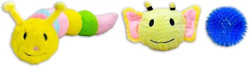 Miniatura 9 de Flourish Pets Juguete Masticable Multicapa 3 en 1 para Perros Activos Juguetes para Perros con Exterior de Tela Suave de Doble Costura No Tóxico