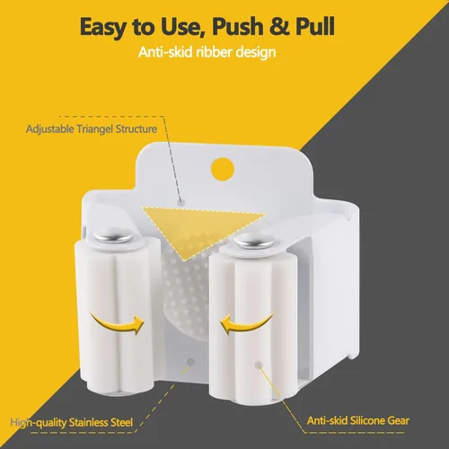 Miniatura 3 de Verdenu Paquete de 10 Soportes de Pared para Escoba, Soporte de Pared para Trapeador y Escoba, Soporte para Trapeador Command de Acero Inoxidable