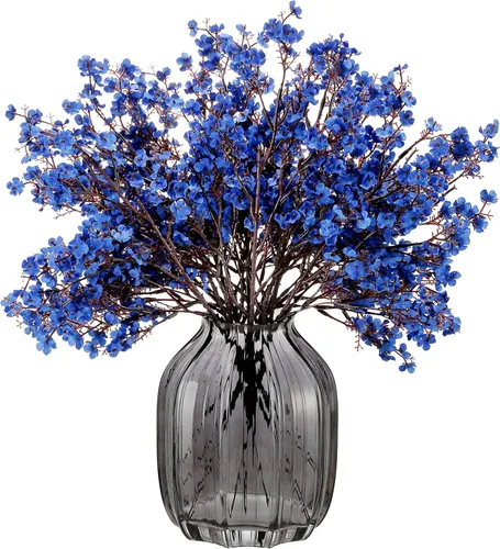 Miniatura 43 de JAKY-Global Flores Artificiales de Tela Aliento de Bebé 12 Ramos Plantas de Seda Falsas Europeas Decoración de Boda Fiesta Ramos de Tacto Real DIY