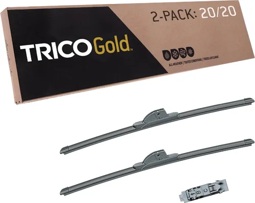 Miniatura 19 de TRICO Gold 21" + 19" Juego de 2 limpiaparabrisas de repuesto automotriz de primera calidad, limpiaparabrisas de haz para lado del pasajero