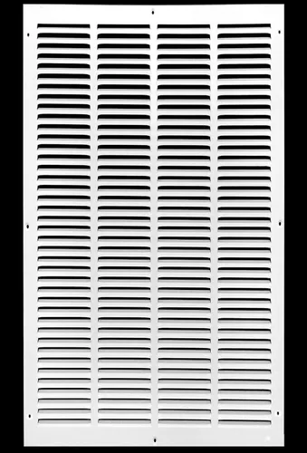 Miniatura 42 de HVAC Premium 30' x 10' [Abertura de conducto] Rejilla de aire de retorno de acero estampado plano - Pared lateral y techo - Cubierta de conducto