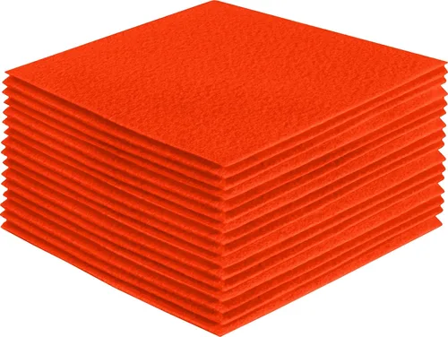 Miniatura 158 de FabricLA Hojas de fieltro acrílico para manualidades, cuadrados de fieltro precortados suaves de 4 x 4 pulgadas (3.9 in x 3.9 in), utiliza hojas
